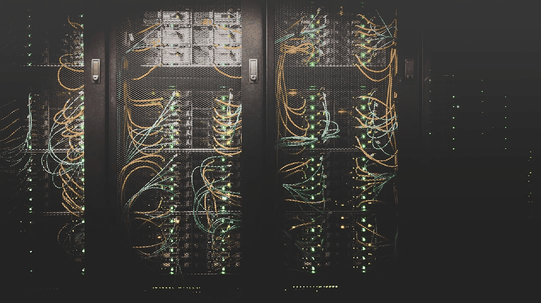 Black server rack
